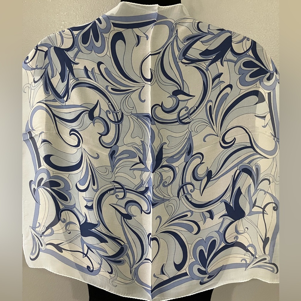 100% silk scarf Moonbat